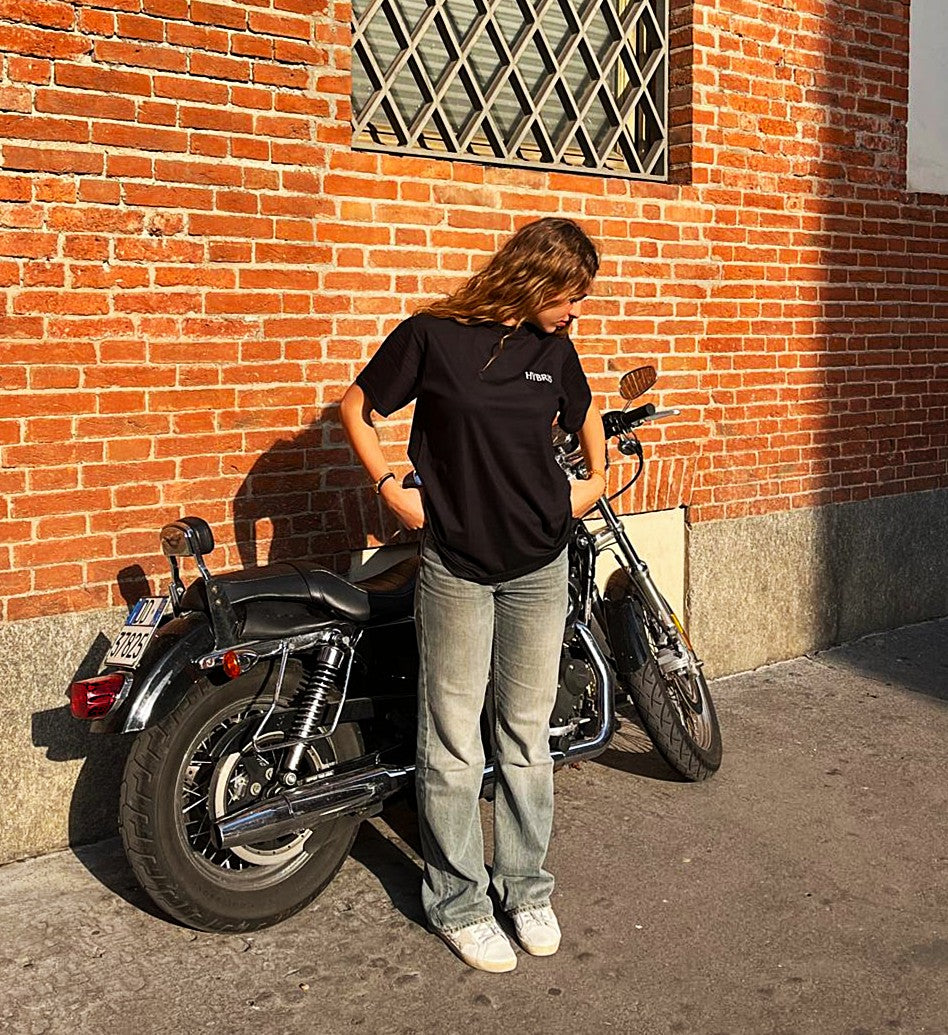 T-SHIRT EAGLE BLACK OVERSIZED