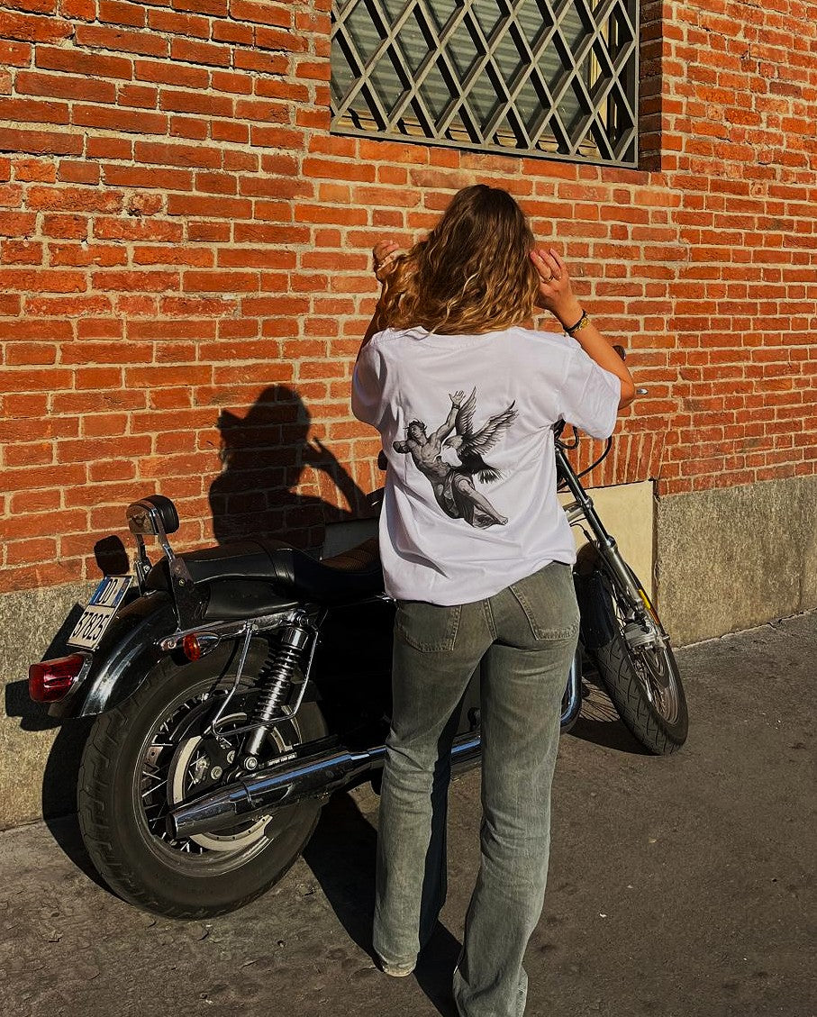 T-SHIRT EAGLE WHITE OVERSIZED