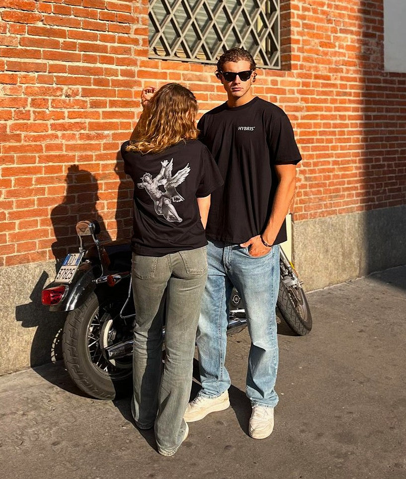 T-SHIRT EAGLE BLACK OVERSIZED