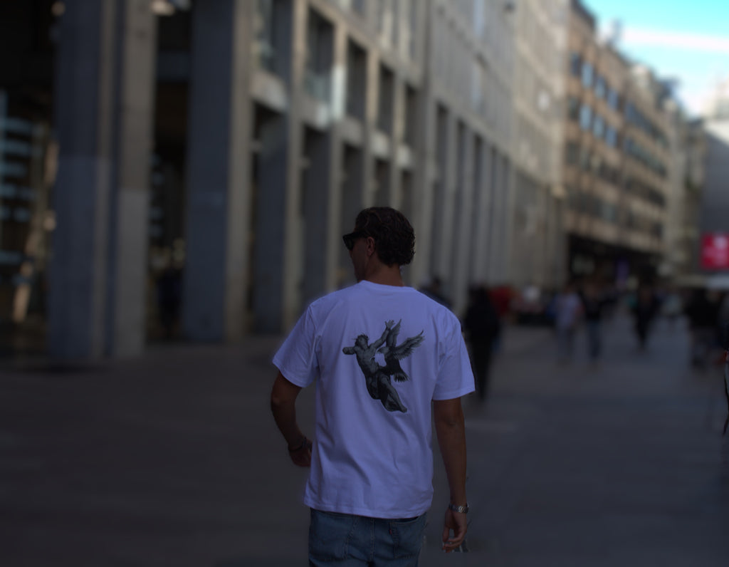 T-SHIRT EAGLE WHITE OVERSIZED