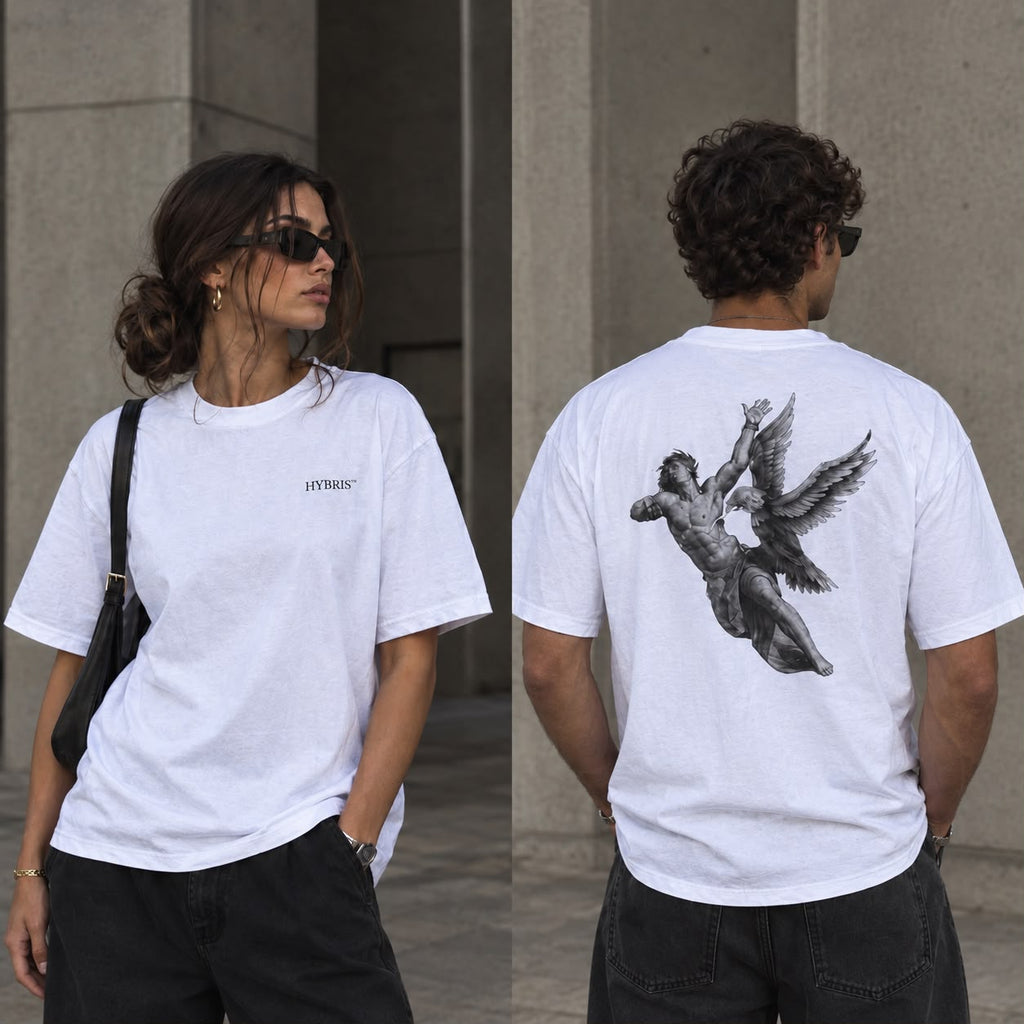 T-SHIRT EAGLE WHITE LOOSE FIT