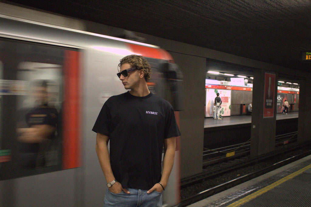 T-SHIRT EAGLE BLACK OVERSIZED