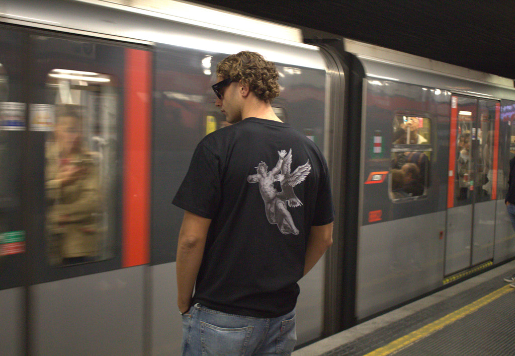 T-SHIRT EAGLE BLACK OVERSIZED